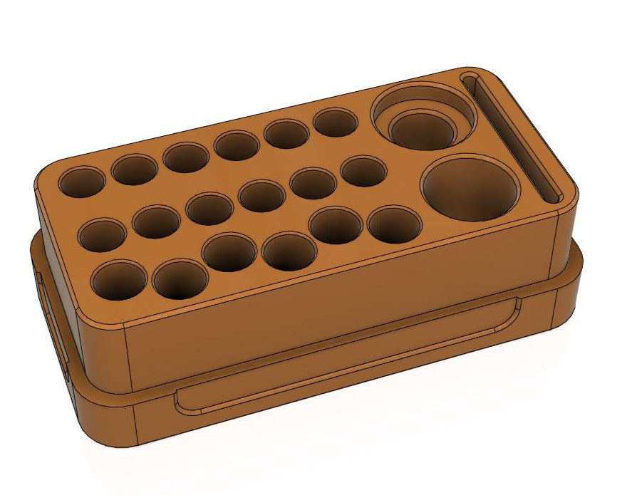 21 slot Reloading Storage Cases Bottom