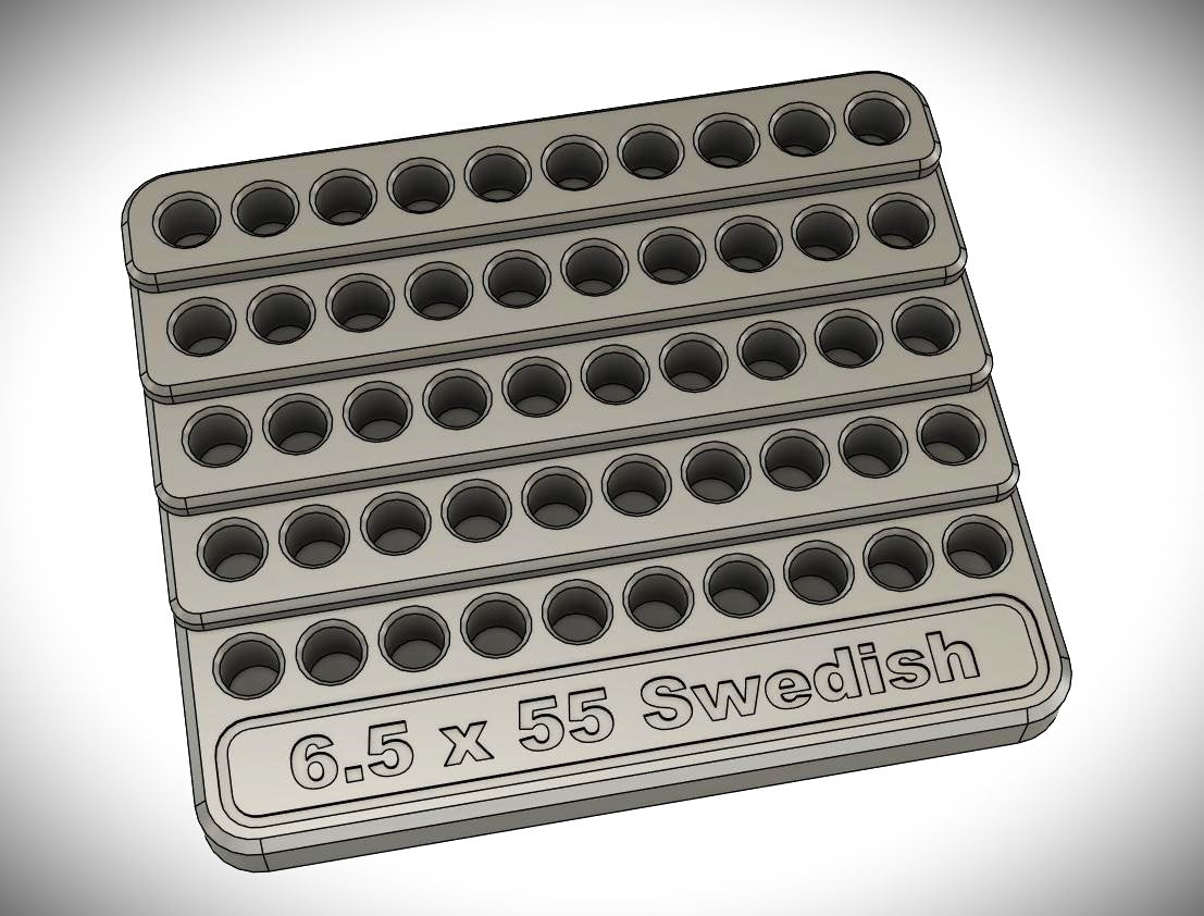 Bullet tray Reloading 6.5 x 55 Swedish Bleacher 498