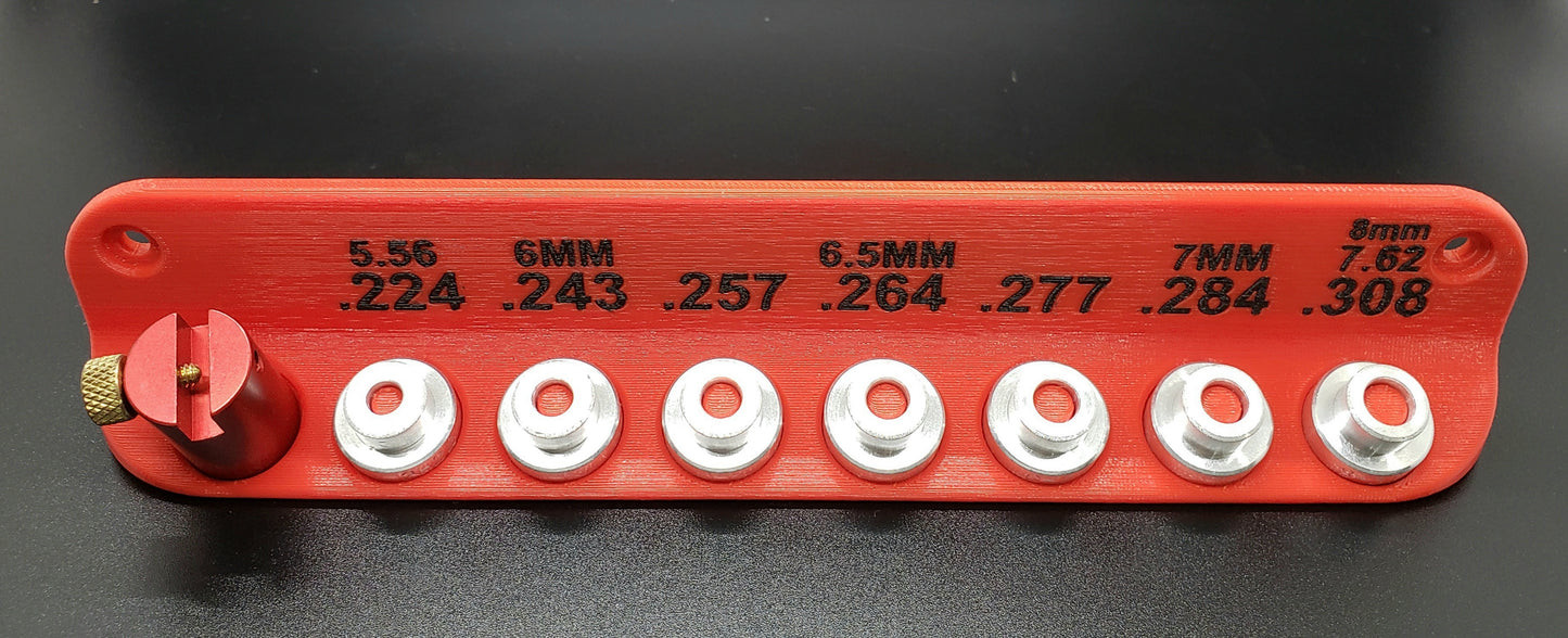Hornady bullet Comparator Lock N Load 7pcs kit Wall Mount.