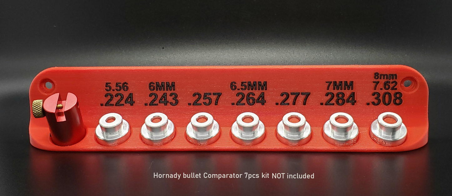 Hornady bullet Comparator Lock N Load 7pcs kit Wall Mount.