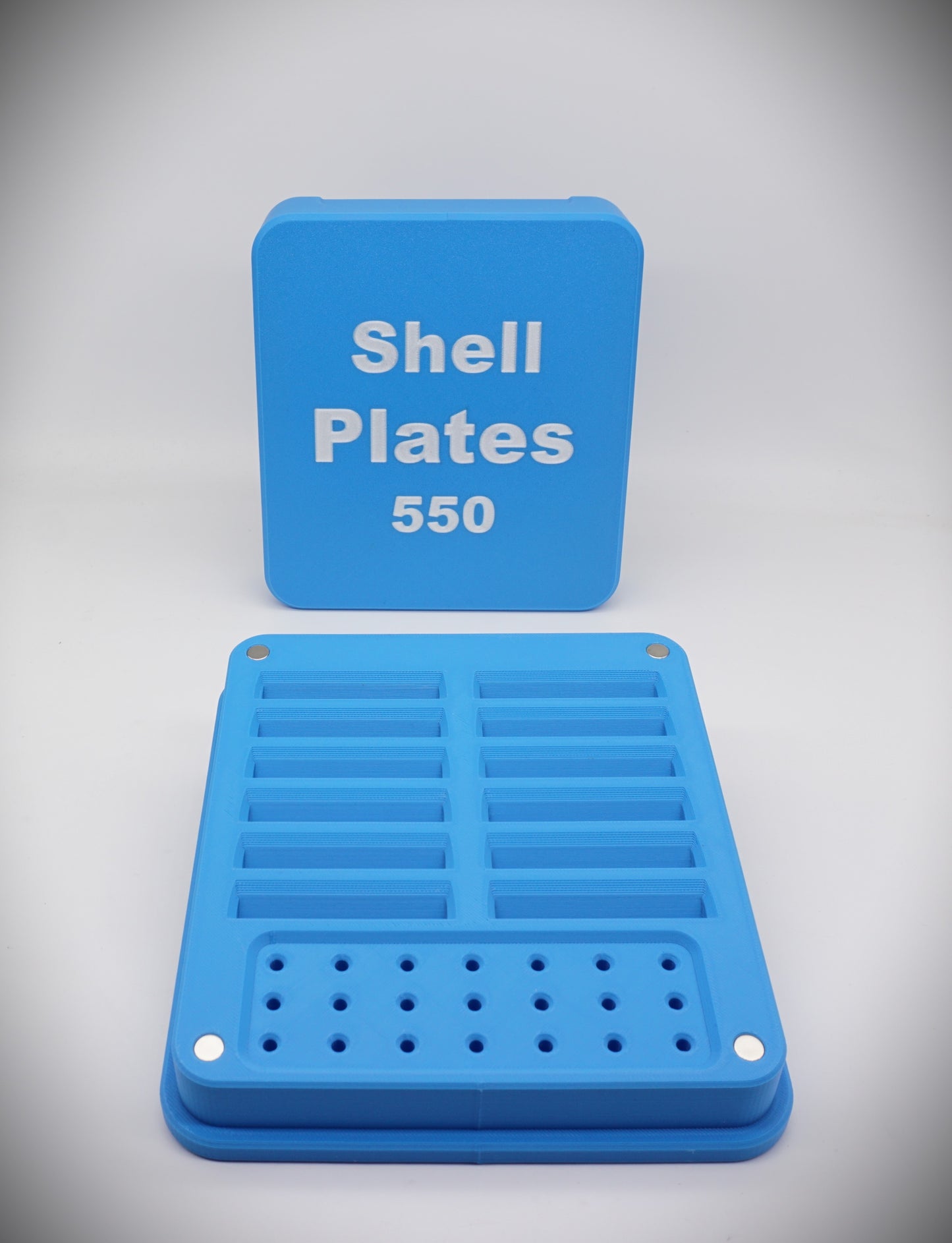 Dillon RL550 Shell Plate & Locator Pin Storage Case with Magnetic Lid RMD3D