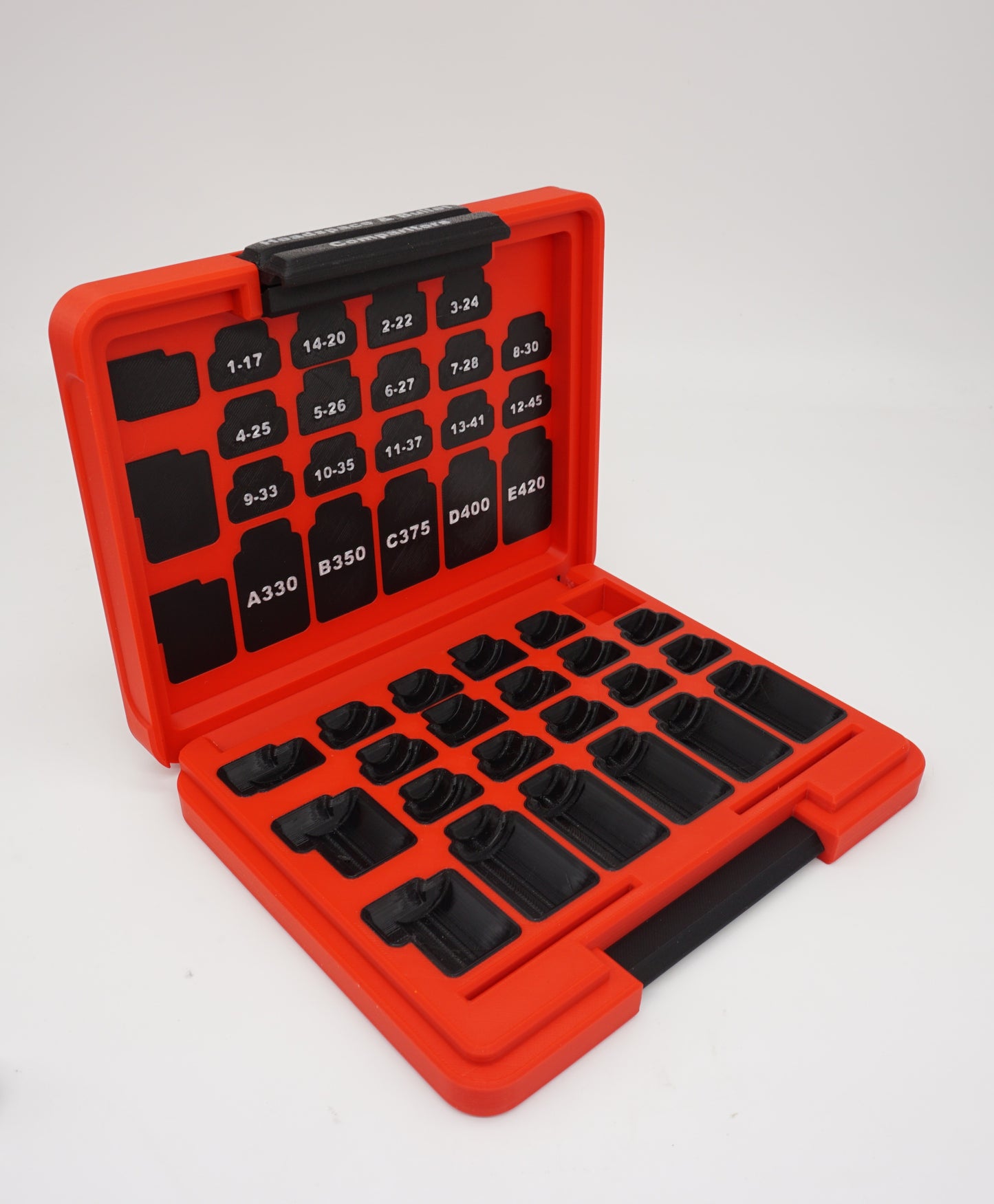 Hornady Bullet Headspace Comparator Storage Case Hinged top TPU Lined Pockets