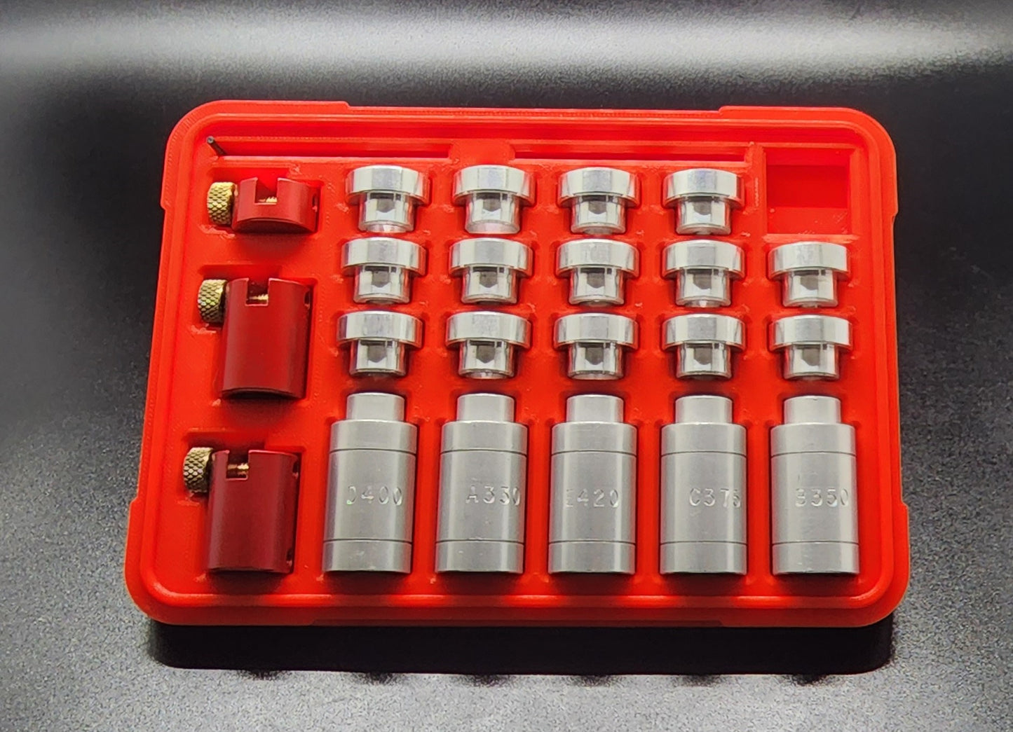 Hornady Bullet Headspace Comparator Anvil Storage Case Organizer LG