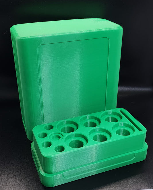 6 slot Reloading Die Storage Cases.