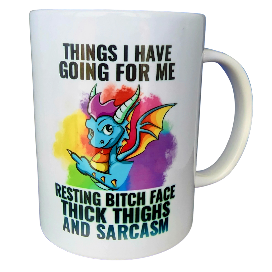 Things I have going for me . 15oz Ceramic Coffee Mug