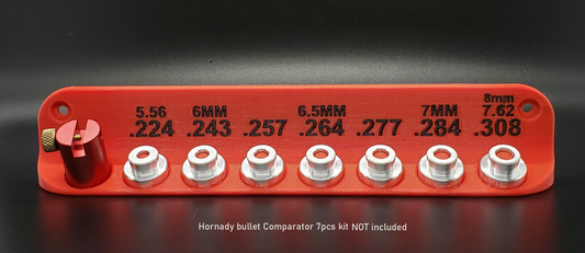 Hornady bullet Comparator Lock N Load  7pcs kit Wall Mount.